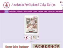 Tablet Screenshot of academiaprofissionalcakedesign.com